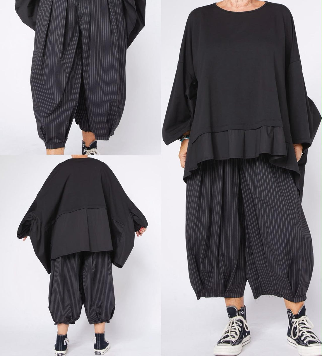 WOMAN TROUSERS - BLACK & WHITE - 825141