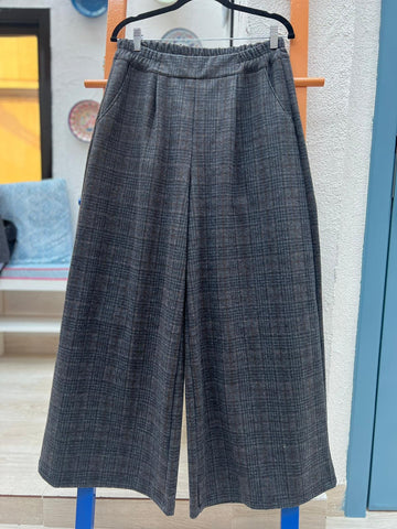 PANTALONE - BROWN & DARK GRAY - 6449