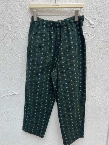 PANTALON JACQUARD - GREEN - 21469