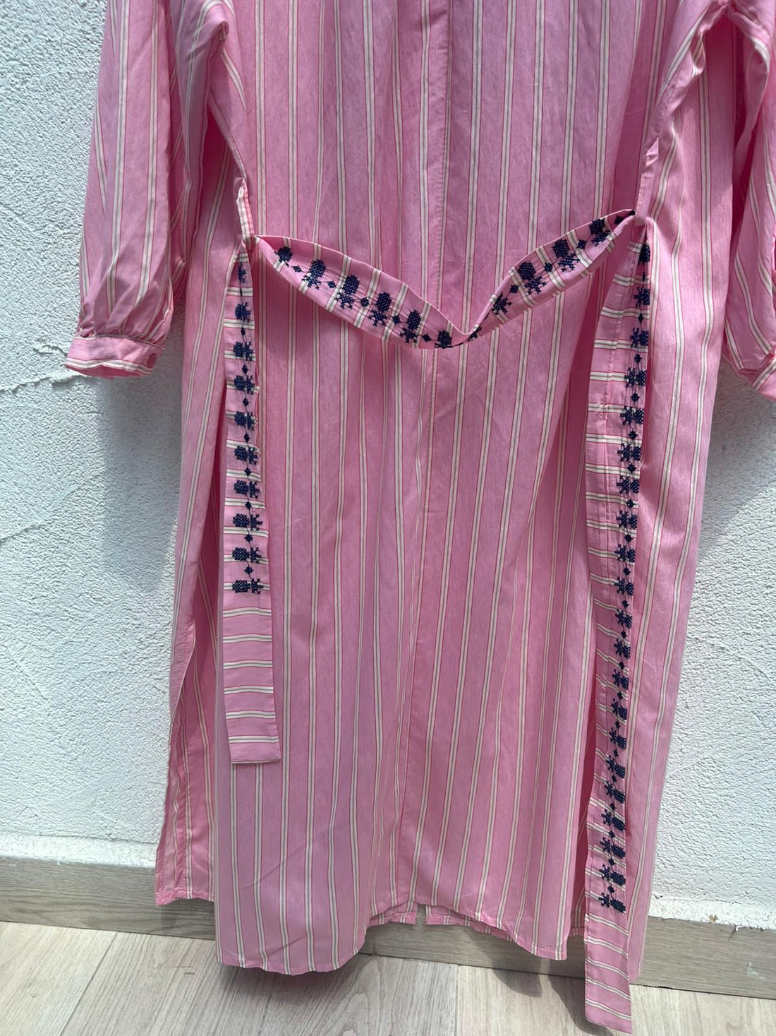 ROBE/DRESS - PINK & WHITE - ART-3836D-80020