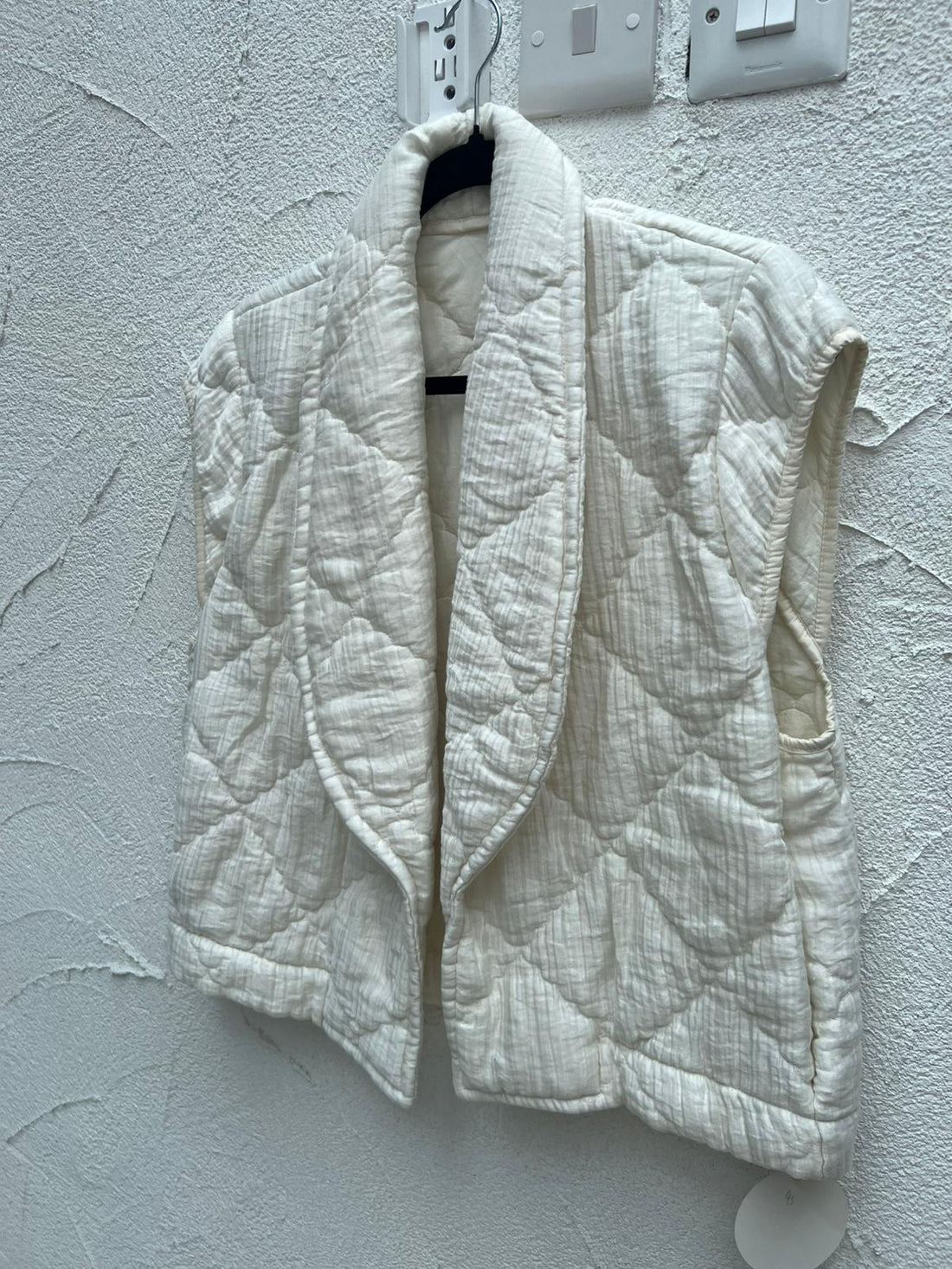 VESTE GILET - WHITE - 96014