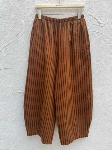 PANTALON - NAVY BLUE & BROWN - 67625GA2