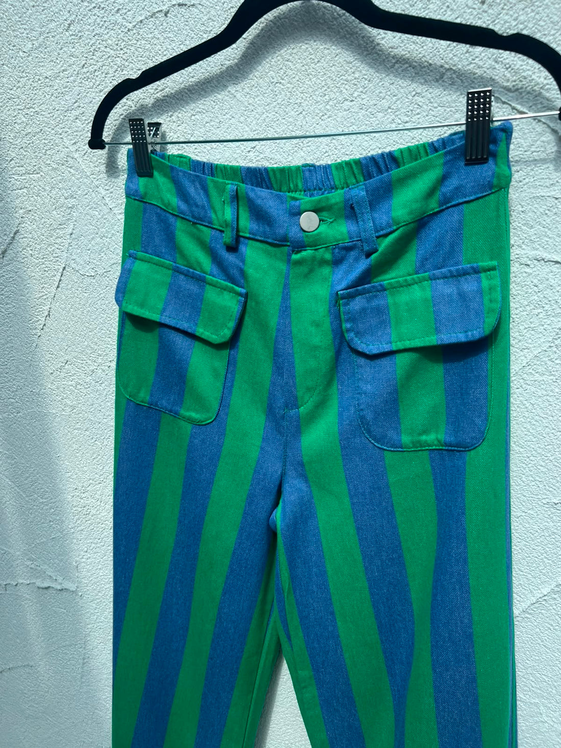 PANTALON ( WITH POCKET) - BLUE & GREEN - 9500511-COT873