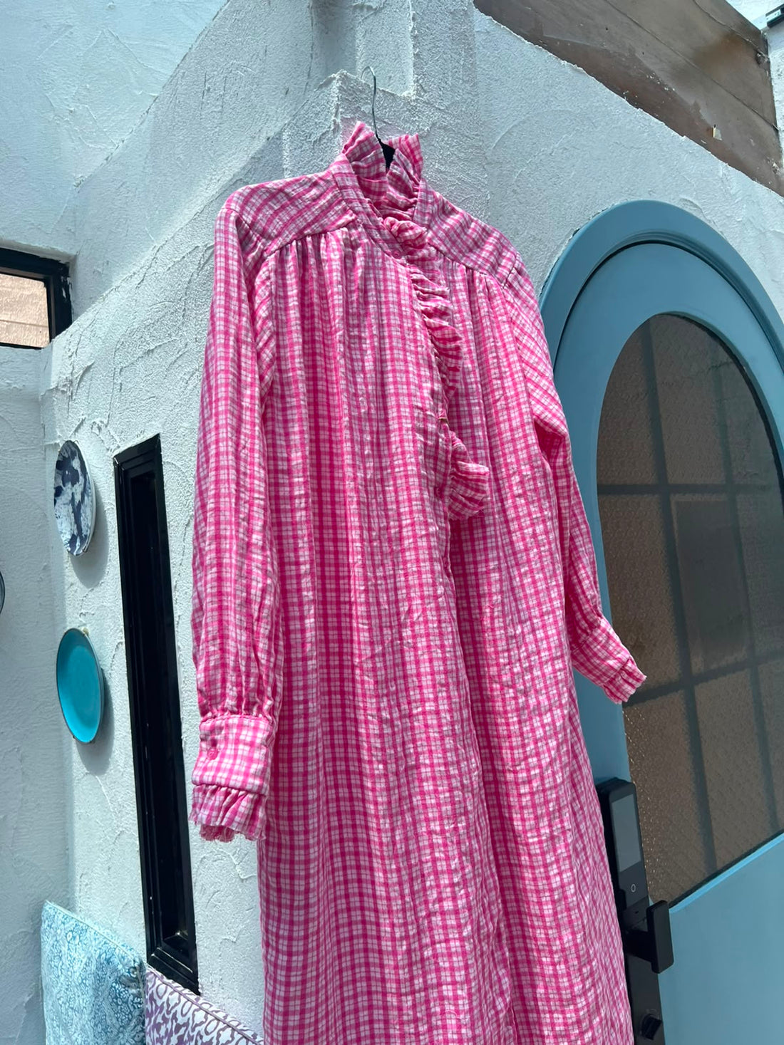 ROBE/DRESS - WHITE & PINK - 83194