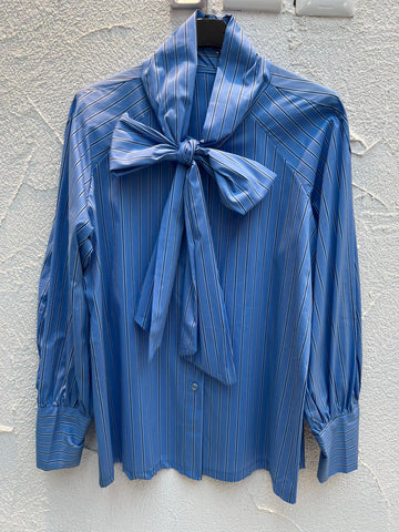 CAMICIA - BLUE & BLACK - H4257-C19