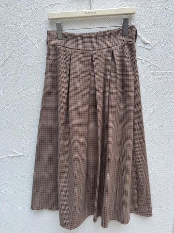 JUPE/SKIRT - BLACK & BROWN - 52123Q5