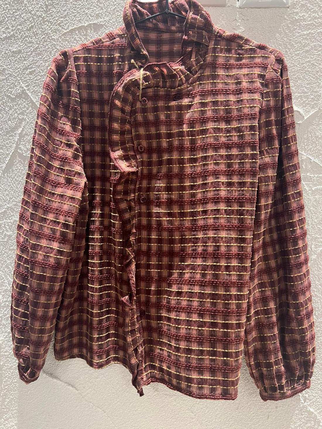 CHEMISE/TUNIQUE - MAROON & PINK - 1100893-EDNA