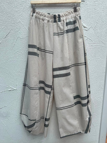 WOMEN TROUSERS - BEIGE - 6648