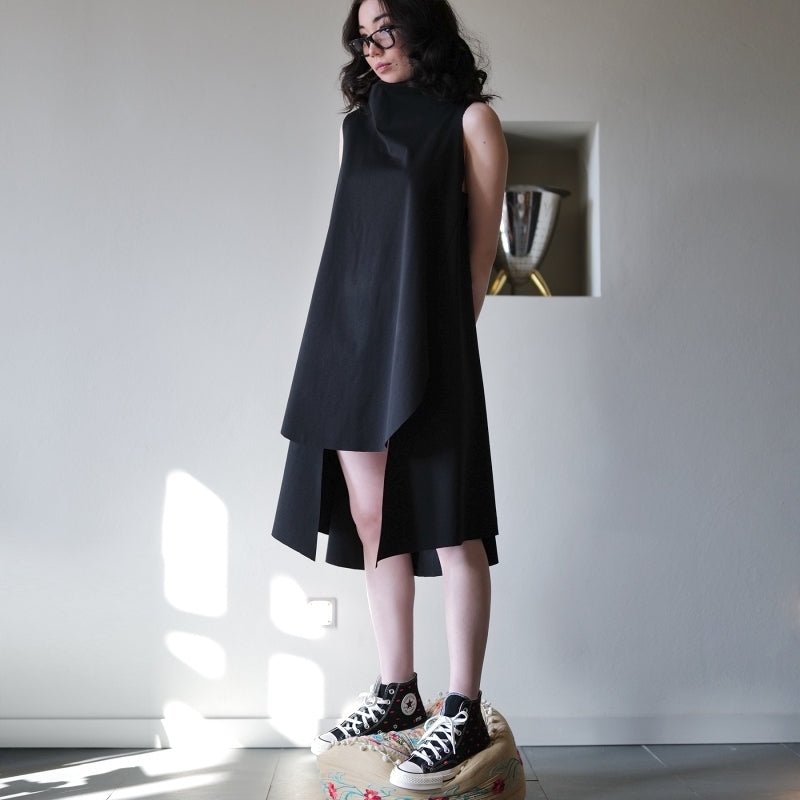 SLEEVELESS DRESS WITH SLITS 110842