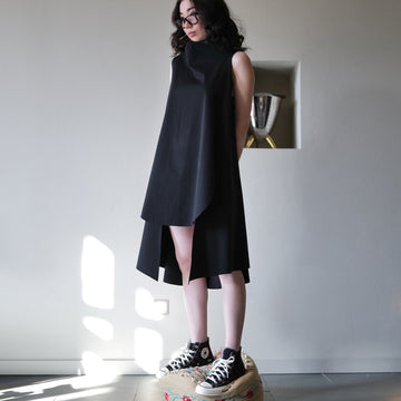 SLEEVELESS DRESS WITH SLITS 110842