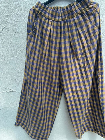 PANTALON - BEIGE, GRAY & GREEN - 9500360a30065