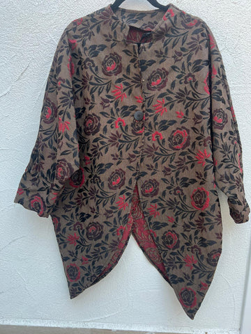 GIACCA DA DONNA - BLACK & BROWN - 8988