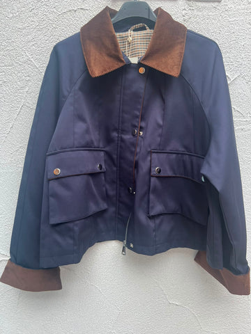 WOMEN'S JACKET - NAVY BLUE - DL30250