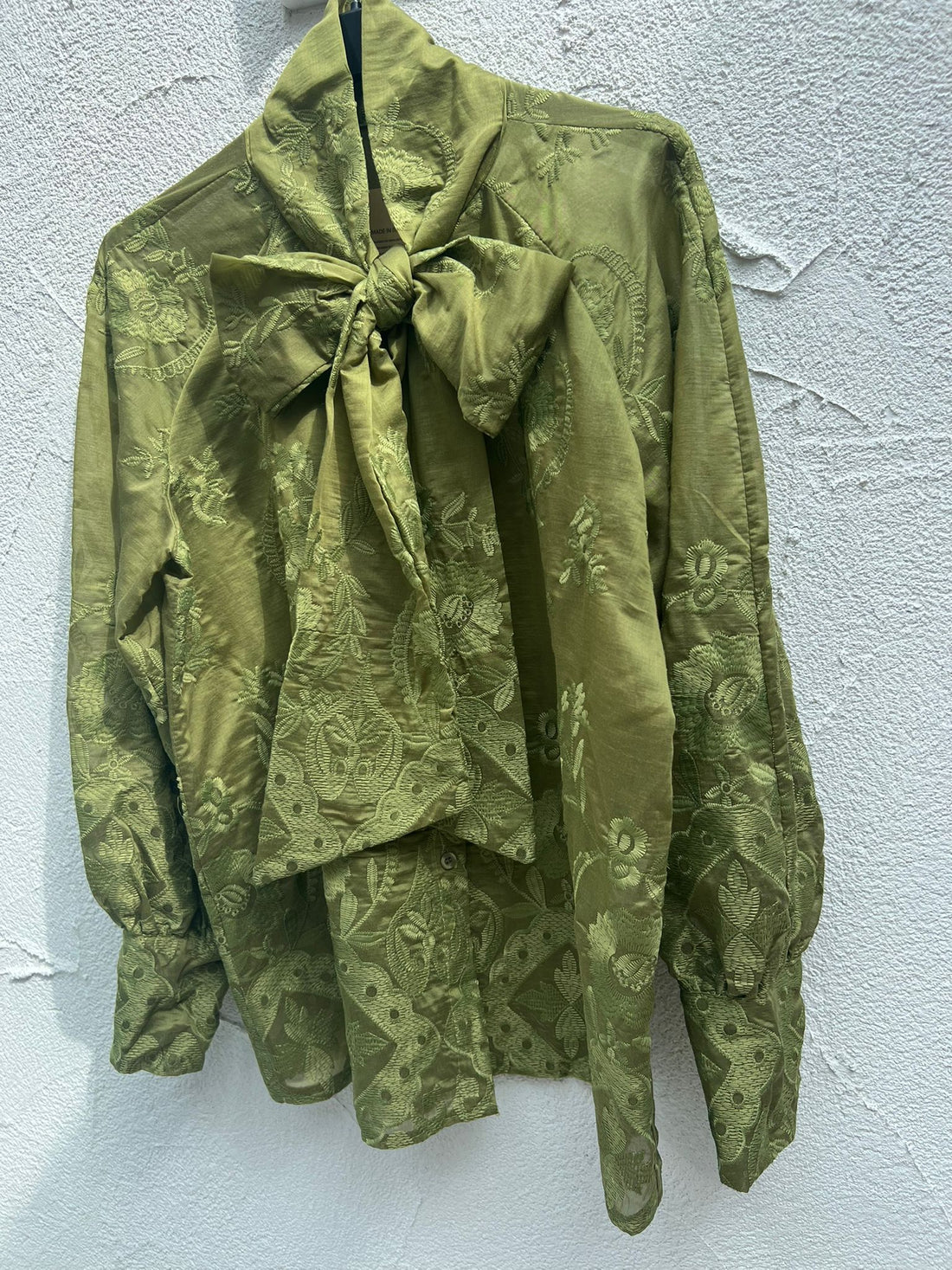 WOMEN'S SHIRT - OLIVE GREEN - H4257-Q75