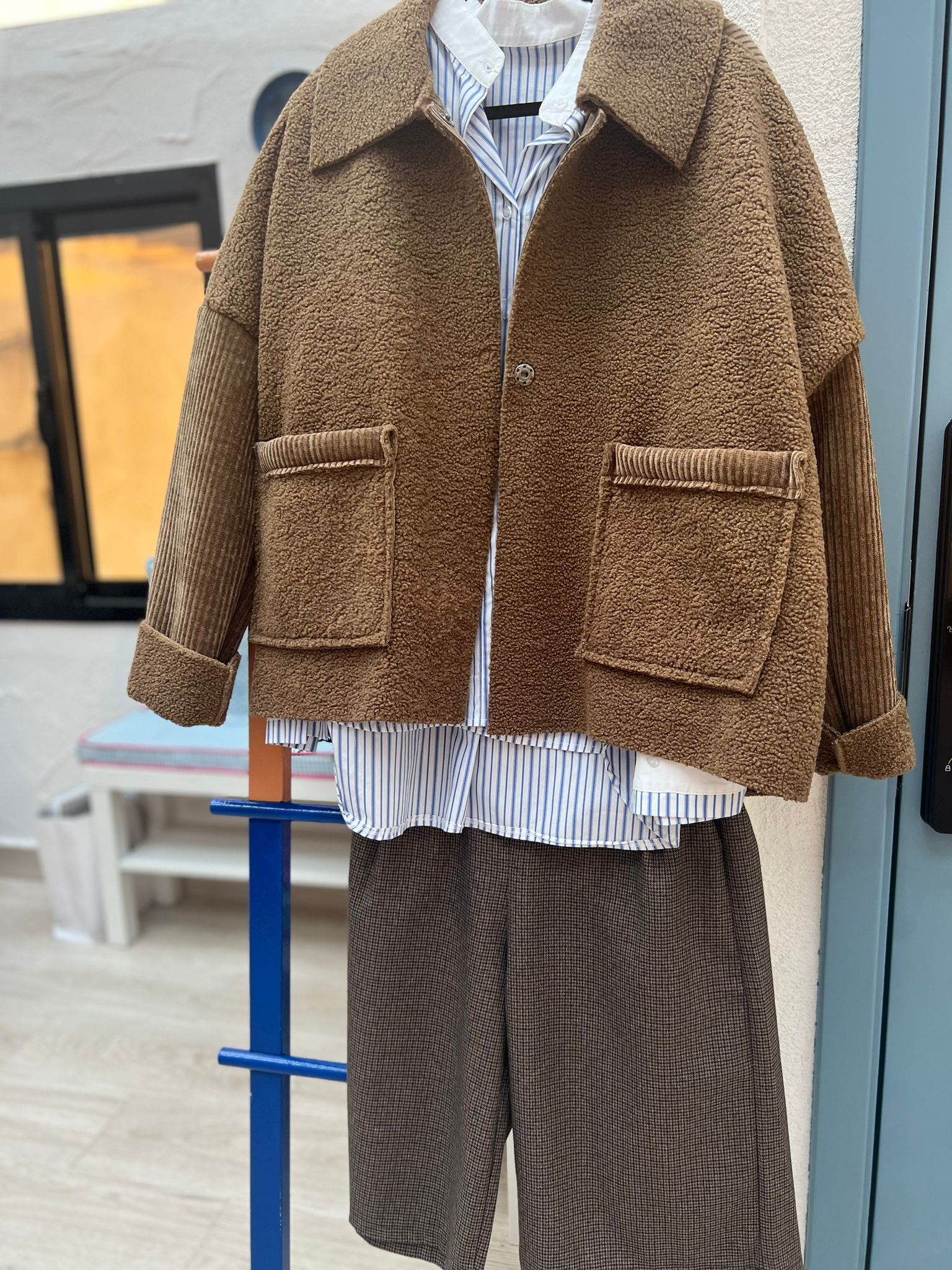 VESTE GILET - BROWN - 6340