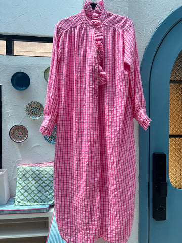 ROBE/DRESS - WHITE & PINK - 83194