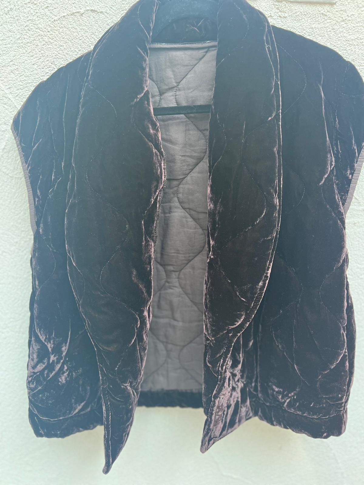 VESTE GILET - CHOCOLATE BROWN - 95869