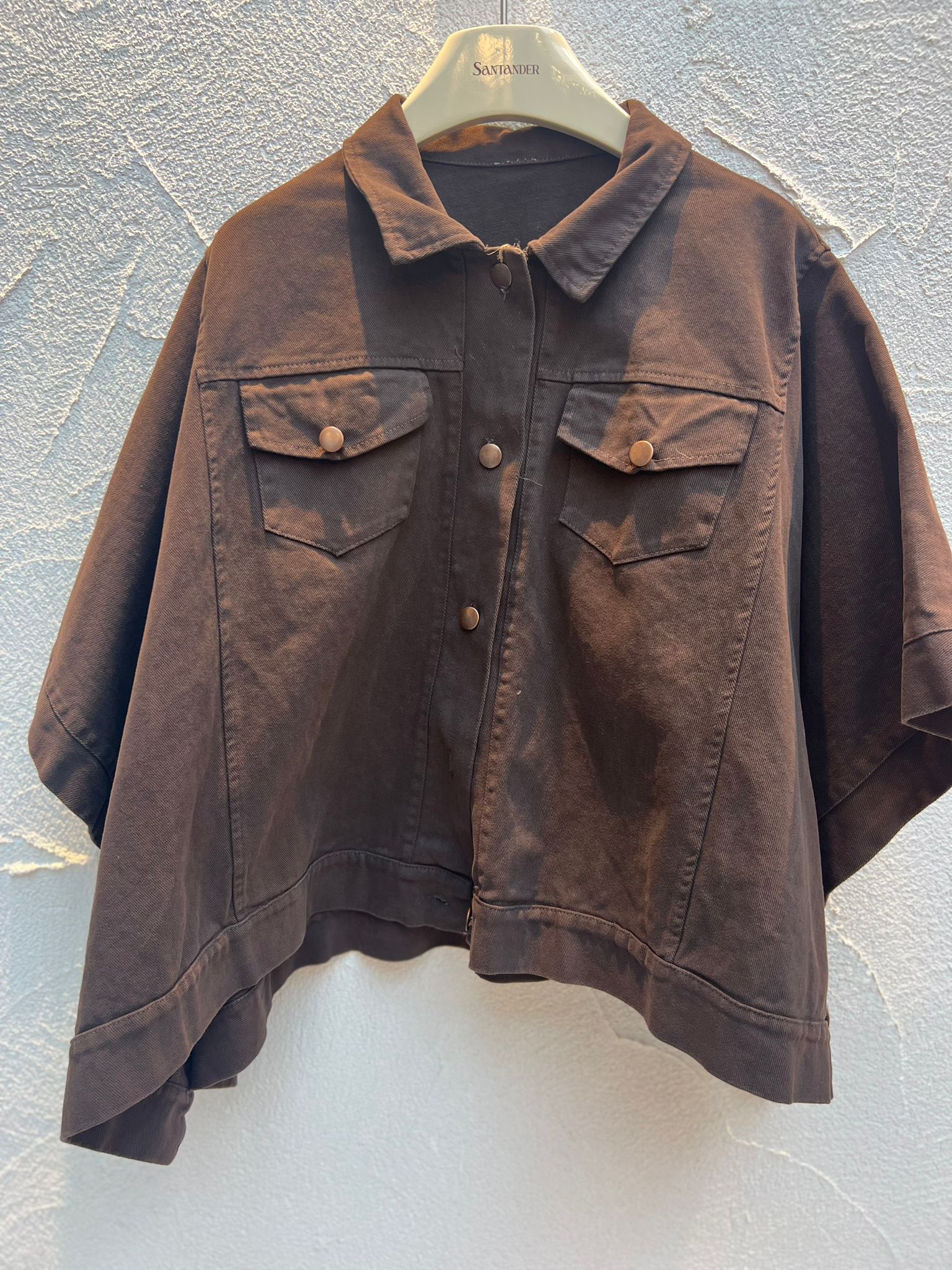 VESTE GILET - DARK BROWN - 11848