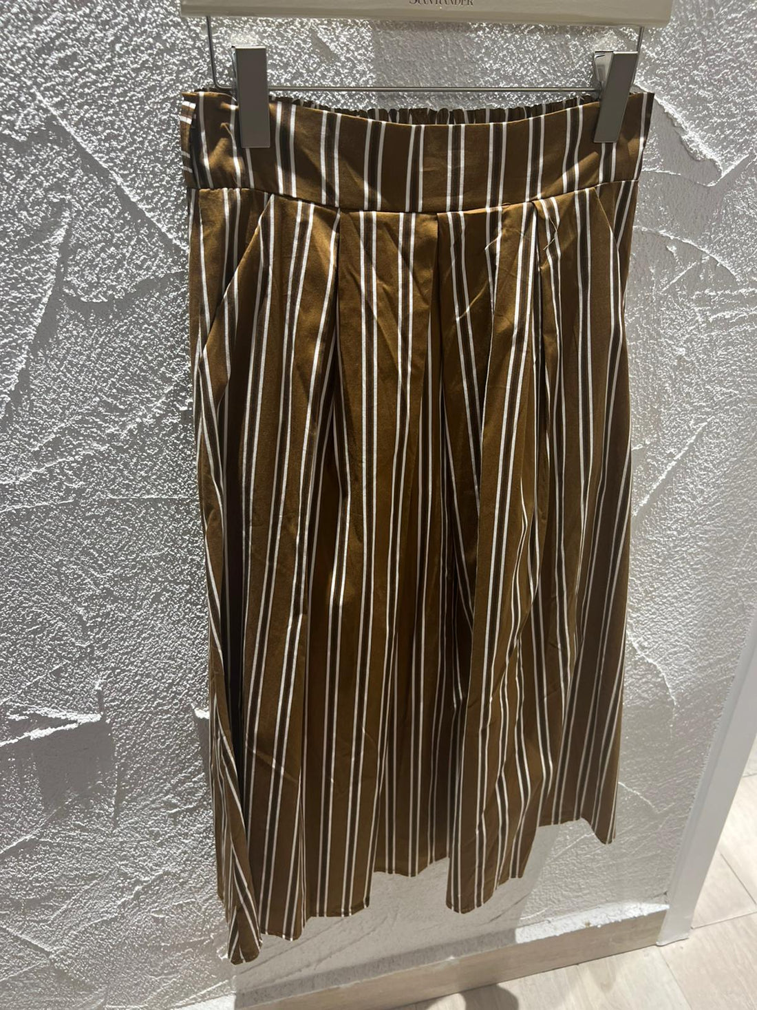 JUPE/SKIRT - BROWN & WHITE - 52123PC138