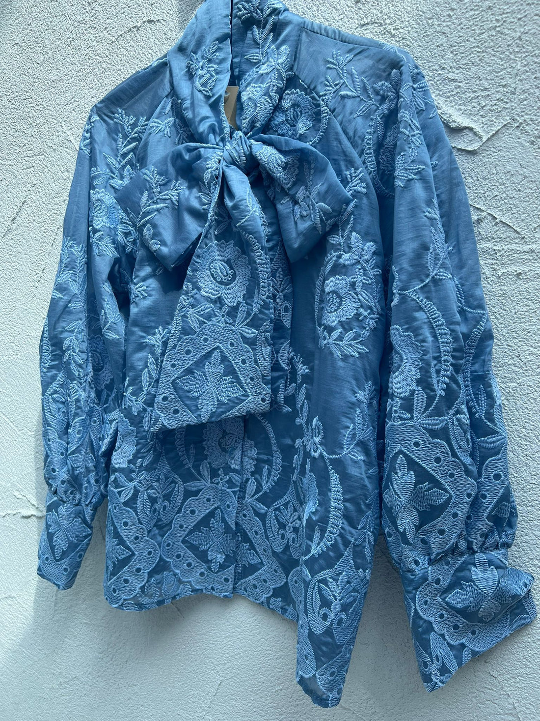WOMEN'S SHIRT - BLUE - H4257-Q75