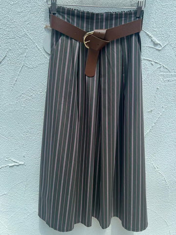 JUPE/SKIRT - OLIVE GREEN, RED & WHITE - 52123PNST