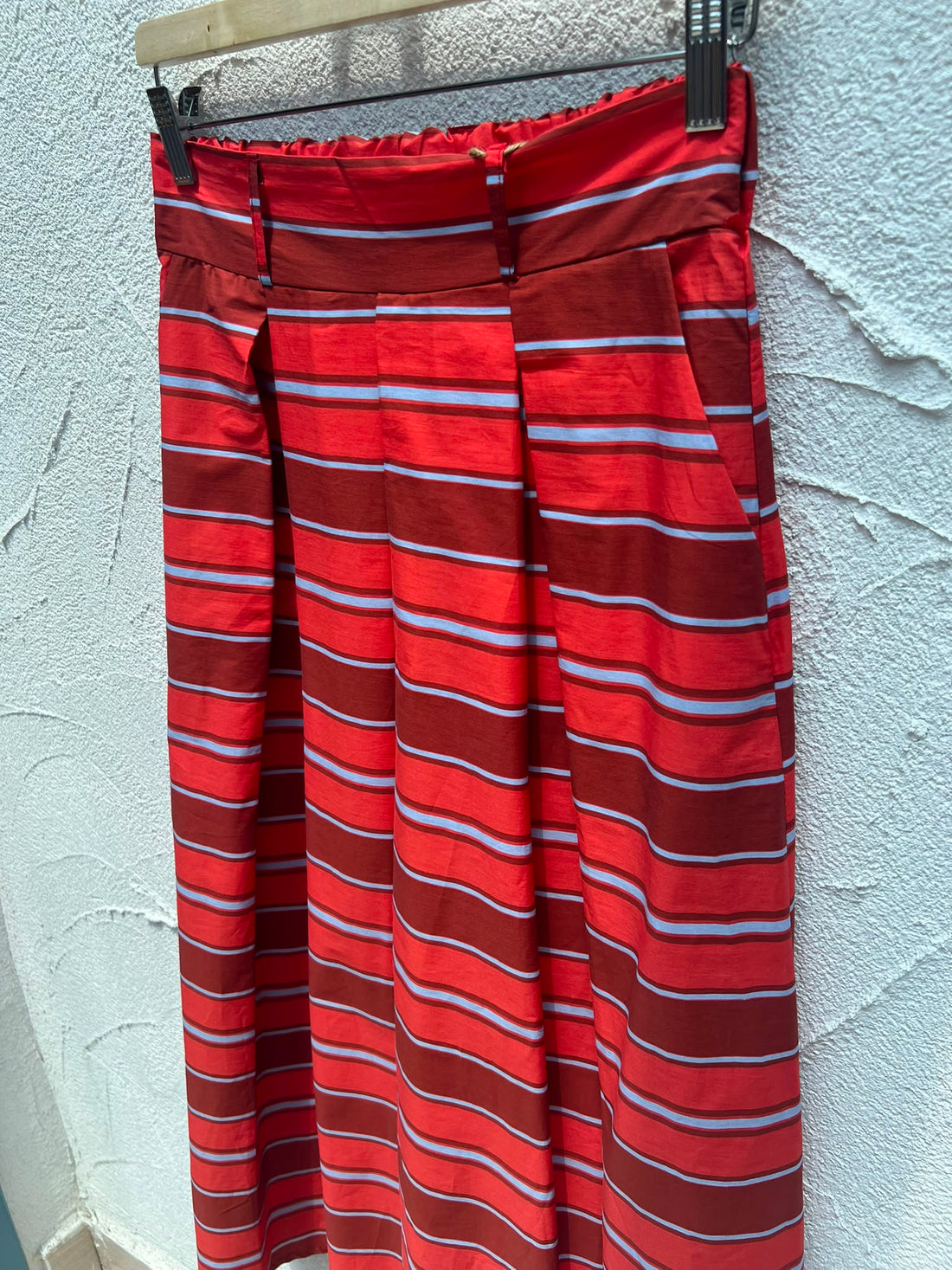 JUPE/SKIRT - ORANGE & BROWN - H2836