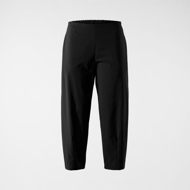 BLACK - TROUSERS WITH ANKLE PLEATS - 791326